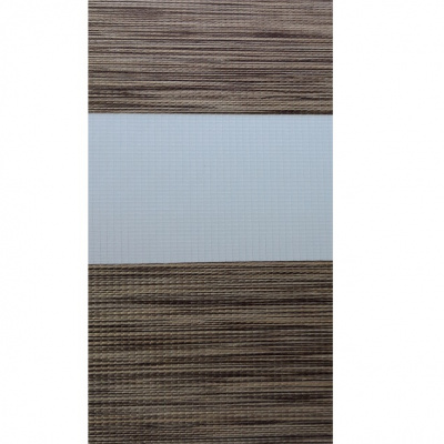 Рулонная штора день-ночь "Бамбук" (светло-коричневый) 0,88*1,60м