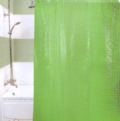 Штора для ванны 3D 180х180см (зеленый) А1-950 (1/24)