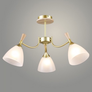 6345/3 GD+WOOD 3x60W E27 d640 h360 Светильник потолочный (6)