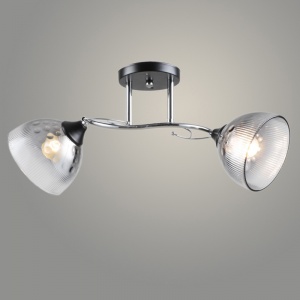 4315/2 CH+BK 2x60W E27 d520 h230 Светильник потолочный (10)