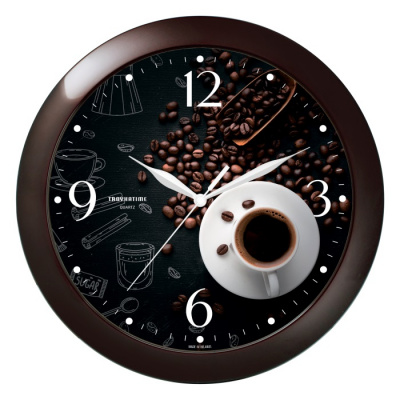 111341033 коричневый D290мм Часы настенные TROYKATIME