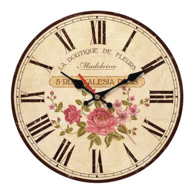 90901013 D285мм Часы настенные МДФ TROYKATIME