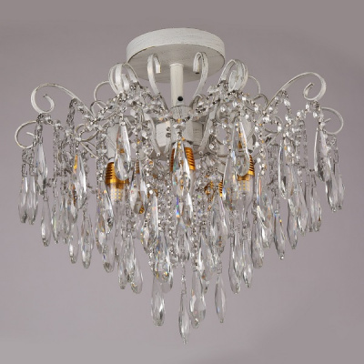52023/7WT WT Е14 Светильник потолочный с хрусталем (1) 