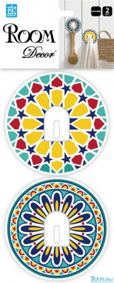 2001 SHA  Декоративная наклейка "Крючки цветные" 2 шт.