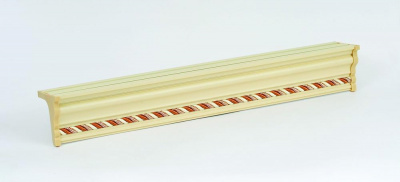 Карниз алюм. КД-36 ЕВРО 2,0м Бархат Бежевый (бел. этик.)