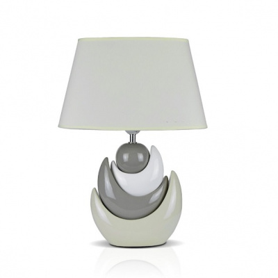 802-19JM Grey+White+Beige H=45см Лампа настольная (1)