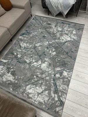 Ковер AFINA 2,0*2,9 прямой 0908A - GREY / D.GREEN