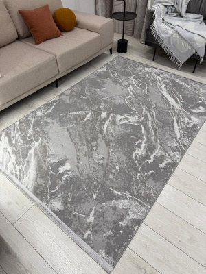 Ковер AFINA 1,6*2,3 прямой 9012A - GREY / GREY