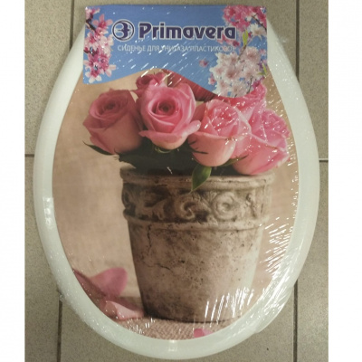 Сиденье для унитаза Prima Vera "КЛАССИК" с рис. Розы (10)