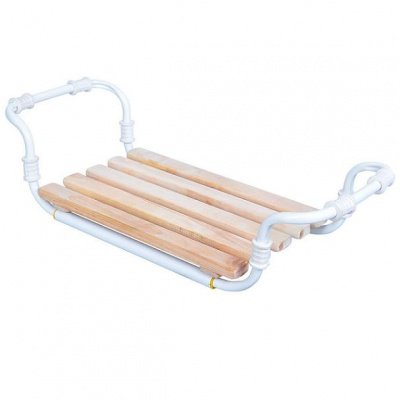 Сиденье для ванны РАЗДВИЖНОЕ (метал. каркас, пятиреечное сиденье, макс. нагрузка 100кг) (1) СВ3