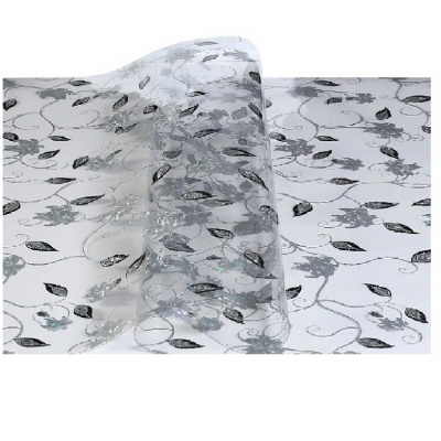 4020-1 Клеенка LASER 0,8м*20м (прозрачный фон) (толщина 0,6мм) (20)