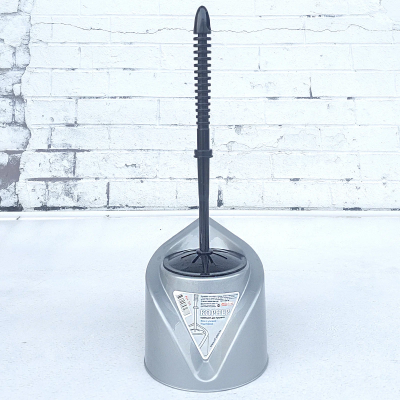 Комплект WC (ерш+подставка) "Корнер" (угловой) серый (25) Э-195 