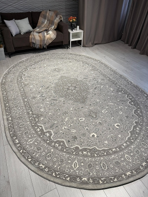 Ковер ARMINA 1,6*2,3 овал GA007G GREY/ GREY