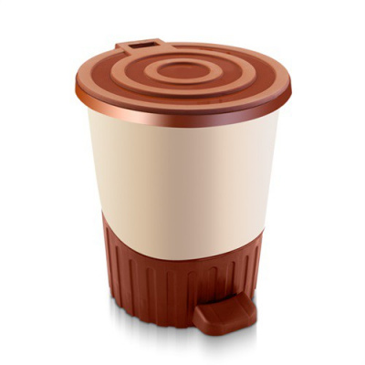 Ведро с пед. DDStyle "Радуга" 26л. бежевый (01063) (4) (под заказ)