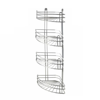 Полка угловая 4-х секционная глабокая радиальная хром (вку-3.4.3) (2!!!)