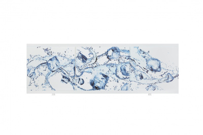 Экран д/ванны ЛЮКС 1,7м Брызги льда (алюм. рамка) (1/5) 