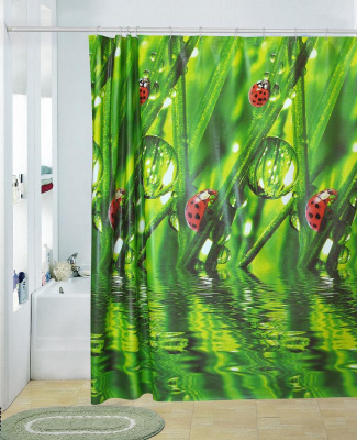 Штора для ванны ПВХ AQUA-PRIME AQP.07.012D1 180х180см (Тайвань)