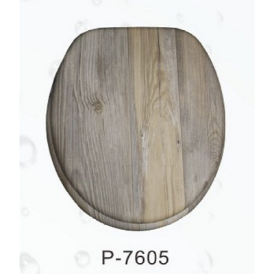 Сиденье для унитаза ZALEL MDF фотопринт P-7605 (под дерево)