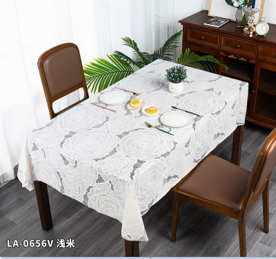 LA-0656V Клеенка Grace Лейс ажурная без основы (1,37*20м) белый