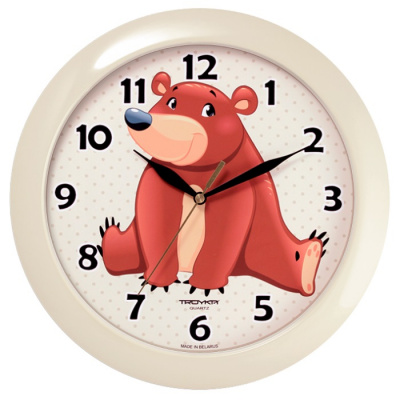 11135130 бежевый D290мм Часы настенные TROYKATIME