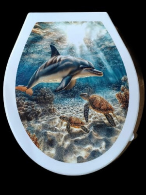 Сиденье для унитаза Prima Vera "КЛАССИК" с рис. Морское дно (10)