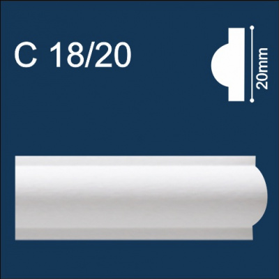18/20 Молдинг потолочный Солид 2м