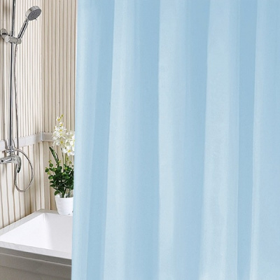 Штора для ванны Альфа-Стиль п/эт. Голубая 180х180 (1/40)