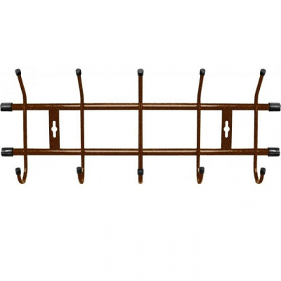 Вешалка настенная (485*215мм) 5 крючков, медный антик ВНТ5/А (5)