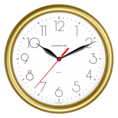 21271212 золото D245мм Часы настенные TROYKATIME