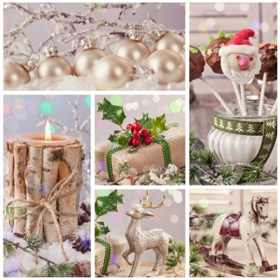 STS2026-4 Клеенка GRACE (глянцевая) на тк/осн. 1,37м*20м (Новый год!)