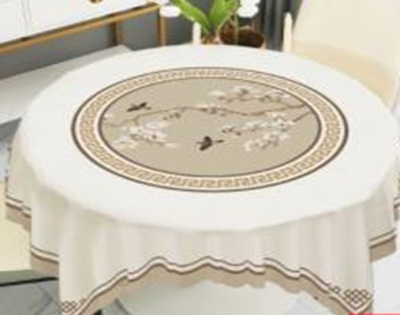 2501 Скатерть SILK DUPONT с тиснением на тканевой основе 10шт/рул. (140*140см) (10)