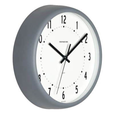 22212201 серый D245мм Часы настенные TROYKATIME