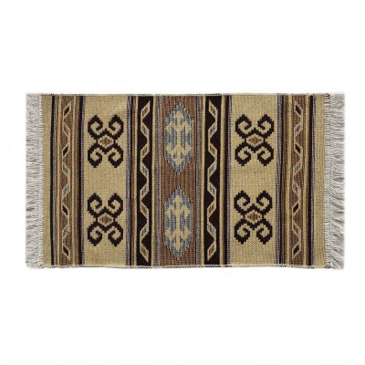 Коврик KILIM 1шт (60*90) хлопковый с бахромой UK10 11691004 коричнево-вишневый