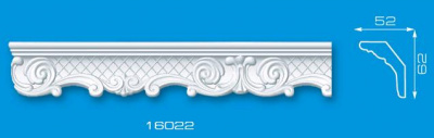 Потолочный плинтус Формат 16022