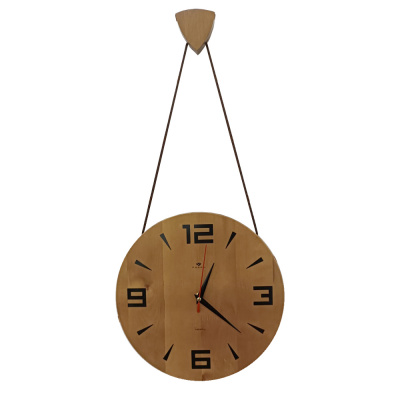 2828-002 Часы настенные из дерева с подвесом "Классика" Рубин