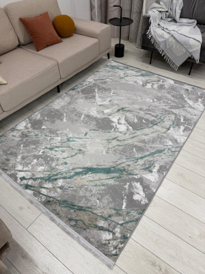 Ковер AFINA 2,0*2,9 прямой 9012A - GREY / GREEN