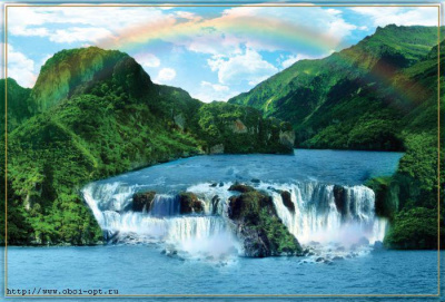Фотообои Горные водопады №198 (9л) 294*201