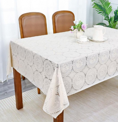 460WH Клеенка Merletti ажурная без основы (1,4*20м) белый.