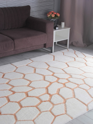 Ковер RABBIT CARVING 1,2*1,8 прямой PX4003 CREAM / TERRA