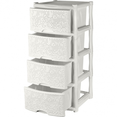 Комод Keeplex Fiori 4-х секц. 38х41х94,5 см белое облако (1) KL 377112048