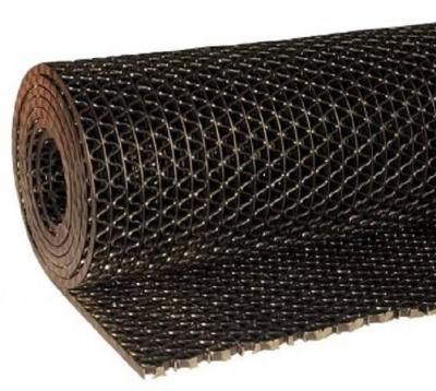 Противоскользящая дорожка ПВХ S-mat Zig-Zag 0,9м*15м*5,0мм (коричневый) (15)