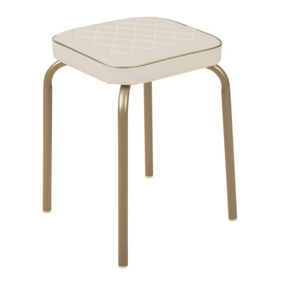 Табурет "HAUSHALT" мягкое квадратное сиденье (светло-золотой) НТ3/СК (1/10) 