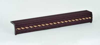 Карниз алюм. КД-136 ЕВРО 2,0м Кожа коричневая