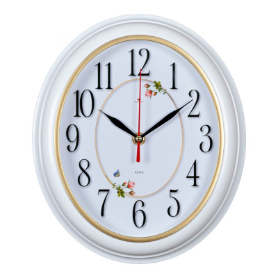 2623-009 Часы настенные овал 22х26см "Лёгкость" Рубин