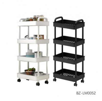 Этажерка 4-х ярусная на колесах BZ-LM0052 (43cm*30cm*107cm)