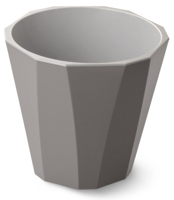 Кашпо "Палермо" 3,6л со вставкой коричнево-серый (16) С-317