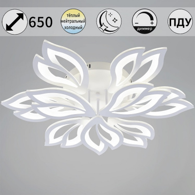 85162-0.3-6+3 WH 180W D650 ПДУ+димм. Светильник светодиодный (1)