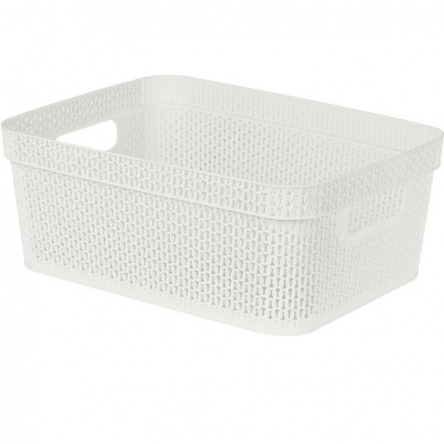 Корзина для хранения Keeplex Ajur с ручками 11л 36,5х27х14,1см белое облако KL411410048 (16)