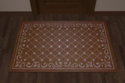 Коврик влаговпитывающий "Ромбы" 40*60см коричневый (15)