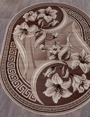 Ковер GAVANA 0,6*1,1 овал D187 BEIGE